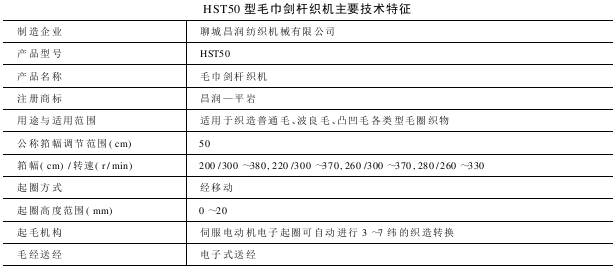 HST型毛巾剑杆织机